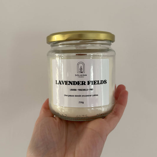 Vela soja aroma lavanda solaina candles