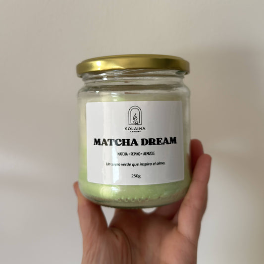 Vela soja aroma matcha pepino solaina candles