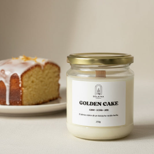 Vela aromática soja Bizcocho limón azahar castaña solaina candles